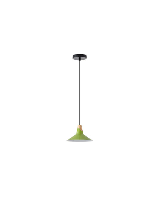 Eurolamp Chroma Ceiling Light Green Bell with E27 Socket 18x114x114cm