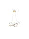 Eurolamp Saturn Pendant Ceiling Light Gold LED with Warm White Light 6x6x120cm