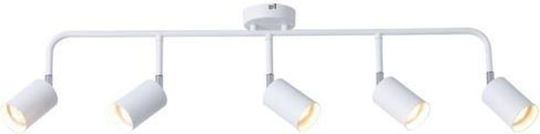 Eurolamp Spot mit 5 Lichtern und mit Fassung GU10 in Weiß Farbe