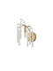 Eurolamp Modern Wall Lamp with E14 Socket Transparent 48x25x30.3cm