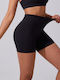 Women's Yoga Legging Shorts Black