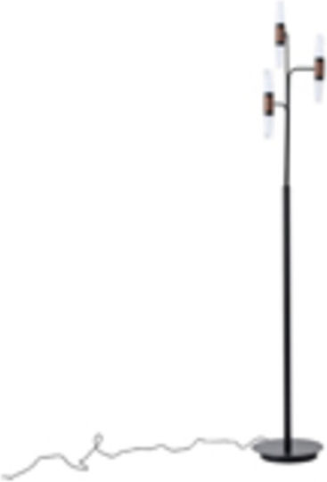 Eurolamp Velas LED Floor Lamp H160xW25cm. with Warm White Light 1800lm Black