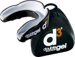 D3 Double Dual Layer Gel Mouthguard Μασελάκι Προστασίας Αθλητών 12+ Years Old White Black D3 Double Dual Layer Gel Mouthguard Μασελάκι Προστασίας Αθλητών 12+ Years Old White Black