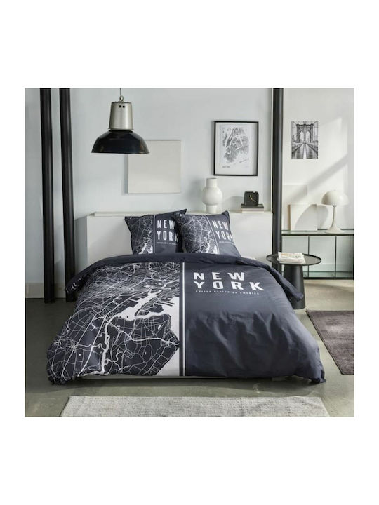 Today Bettbezug-Set Übergröße mit 2 Kissenbezügen 240x220 Gray