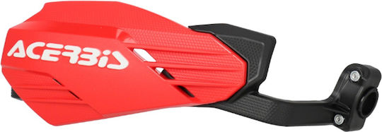 Acerbis Motorcycle Protective Hand Guards in Red Colour