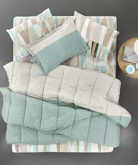 Guy Laroche Duvet Queen 220x240cm Motto Aqua 530 GSMGsm