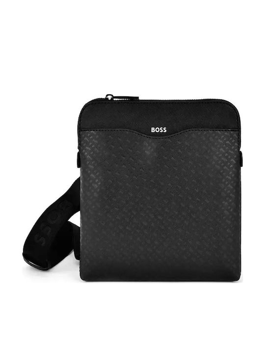 HUGO BOSS｜CROSSBAGS (50483567-001) HUGO BOSS Shoulder Bag 50483567 Black Men's Men Faux Leather