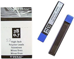 Penac Refill Leads 0.7mm 2B 12pcs