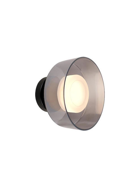 Eurolamp Nimbus Φωτιστικό Τοίχου Μαύρο 20x20εκ.