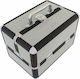 Geantă de Depozitare Cosmetice Profesională Tecos Gri cu Inserții din Aluminiu Dimensiuni 25 Cm X 17 Cm X 17 Cm 1 Compartiment Principal 4 Compartimente Secundare Ideală pentru Activități de Călătorie