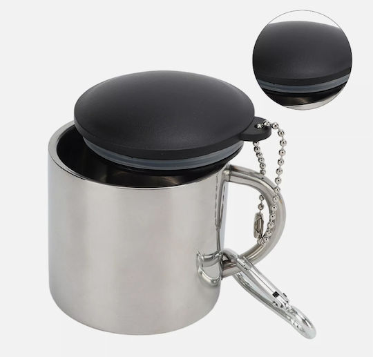 Camping-Kaffeetasse 110 ml Hitzeschutz Edelstahl Sicherheitsgriff