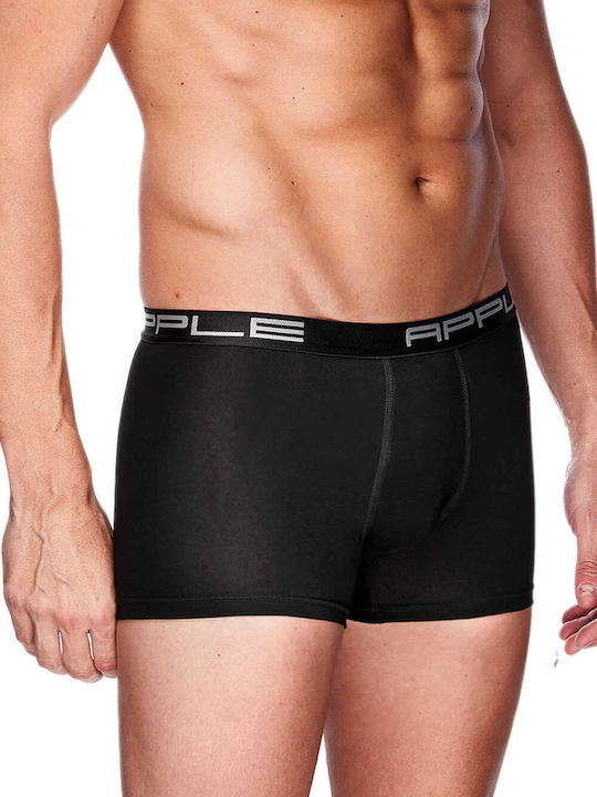 Apple Boxer Мъжки боксерки Черно 2Опаковка