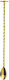 Gold Mixing Bar Spoon 28x0x0cm Solid Color Lumian Srl