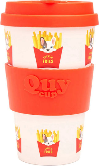 QuyCup Чаша Пластмаса с Капак 400мл