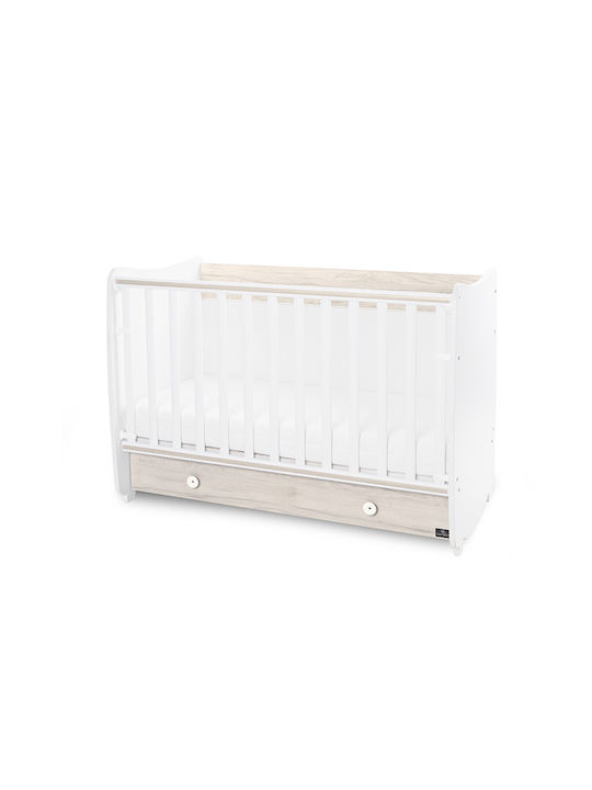 Lorelli Κούνια Dream White / Light Oak με Συρτάρι
