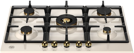 Bertazzoni Εστία Φυσικού Αερίου Αυτόνομη 75.2x52.2εκ. Μπεζ