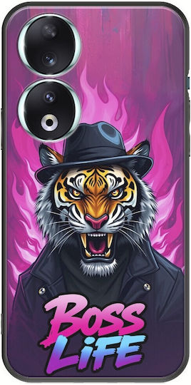 Husă Boss Life Tiger Honor 90 5G Negru TPU Silicon Negru