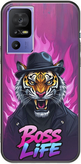 Калъф Boss Life Tiger TCL 40 SE Черен TPU Черен Силикон