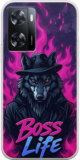 Boss Life Wolf Oppo A57s Flexibles TPU Transparentes Silikon