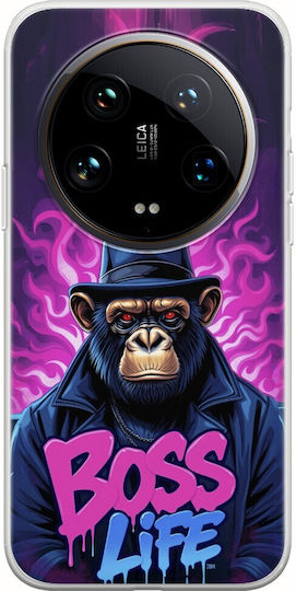 Boss Life Chimpanzee Xiaomi 14 Ultra 5g Flexible Tpu Διάφανη Σιλικόνη