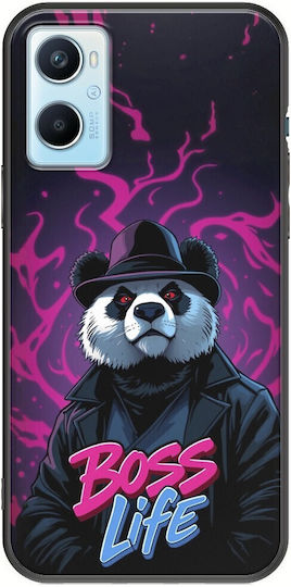 Boss Life Panda Oppo A96 4G Черен TPU Черен Силикон