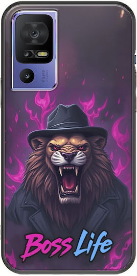 Husă de Telefon Boss Life Lion Tcl 40 Se Negru TPU Silicon Negru