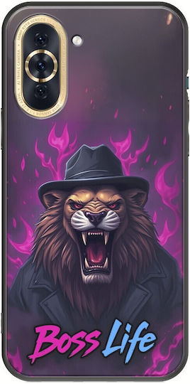 Калъф Boss Life Lion за Huawei Nova 10 Черен TPU Черен Силикон