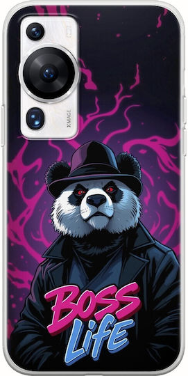 Boss Life Panda Huawei P60 Pro Гъвкав TPU Прозрачен Силикон