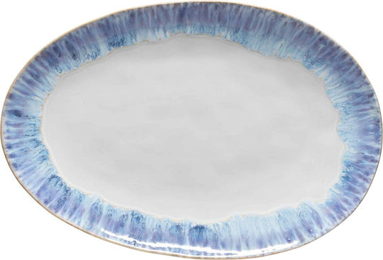 Costa Nova Servierplatte Oval Keramik Blau 41x28.3cm 1Stück
