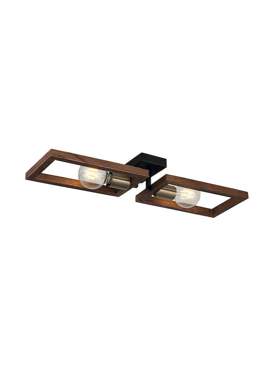 Opviq Deckenleuchte 62cm Braun mit Fassung E27