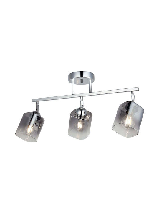 Opviq Rayo Ceiling Mount Light 58cm Gray with Socket E27