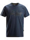 T-shirt 2590 Logo Snickers Dark Navy Melange 4500
