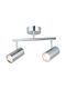 Opviq Oktano Doppel Spot mit Fassung GU10 in Gray Farbe