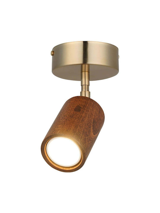 Opviq Legno Monos Spot cu Soclu GU10 în Culoare Maro