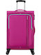 American Tourister Sea Seaker Mittlerer Stoffkoffer Rosa mit 4 Rädern Höhe 68cm