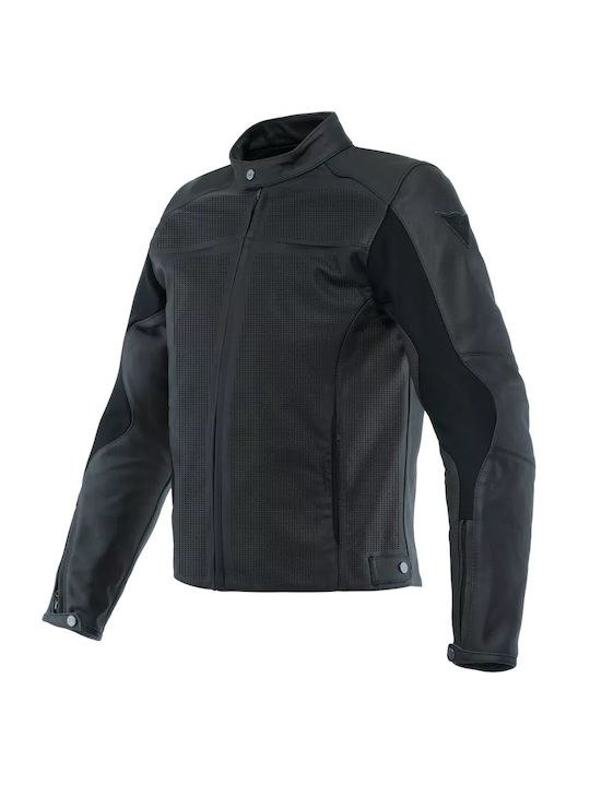 Dainese Razon 2 Καλοκαιρινό Ανδρικό Μπουφάν Μηχανής Δερμάτινο Μαύρο