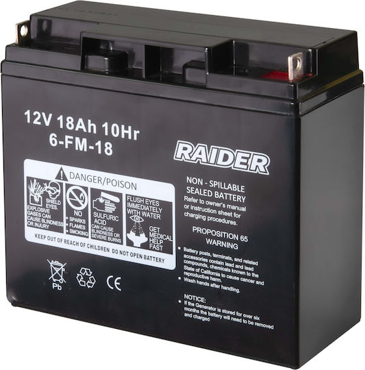 Raider Baterie Unealtă 12V cu Capacitate 17Ah