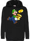 Kids Hoodie Sweatshirt Super Mario Tralala Luigi Coins Black
