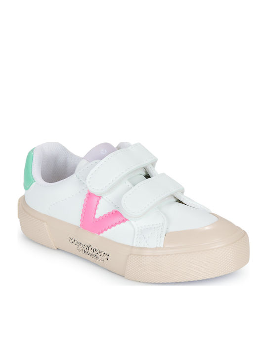 Kinder Sneakers mit Klettverschluss Weiß