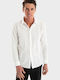 Long-sleeved Cotton Shirt White