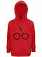 Kinder-Sweatshirt mit Kapuze und Taschen Red