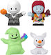Nightmare Before Christmas Fisher-price Little People Collector Mini Figures 4-pack 7 Cm