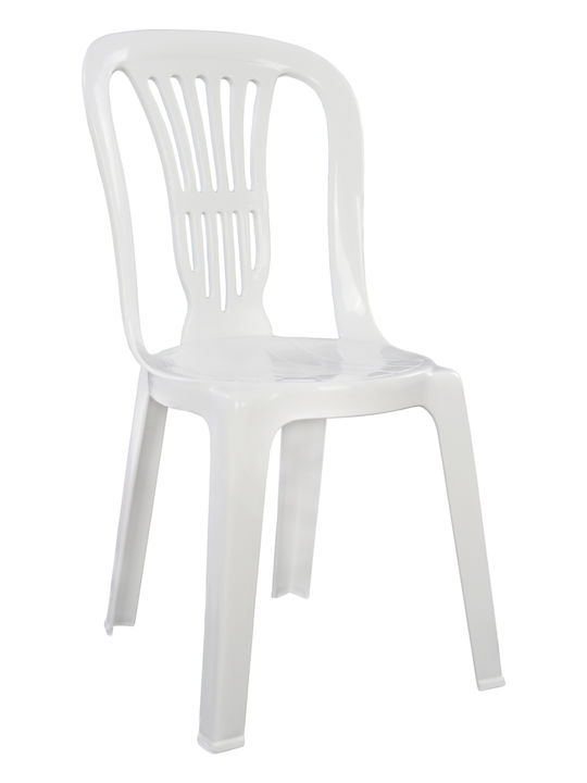 Scaun de exterior Plastic Vienei Alb 44x50x87cm