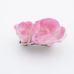 Elegante Stoffblume Haarspange - Rosa