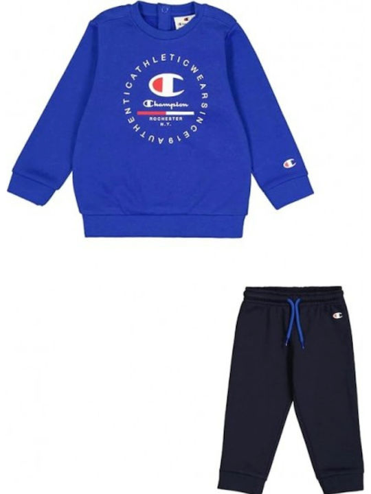 Champion Παιδικό Σετ Φόρμας Με Μπλούζα Blue 2τμχ