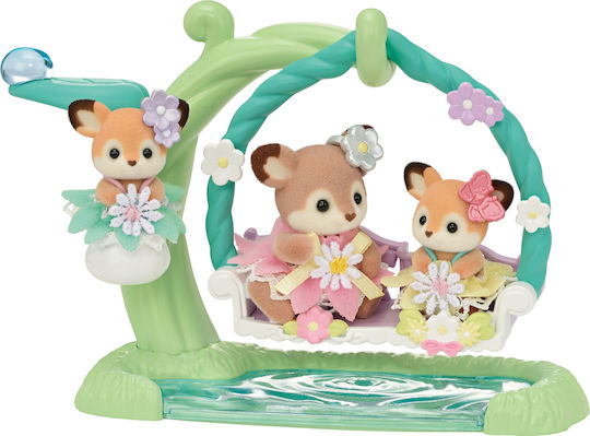 Epoch Toys Babies Floral Swing Sylvanian Families for Ages 3 Plus