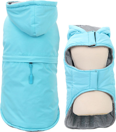 Glee Hundemantel Blau XLarge mit Rückenlänge 40 cm.