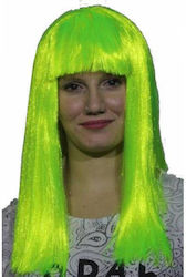 Kasino Fluoreszierende Gerade Gelbe Perücke Mas...