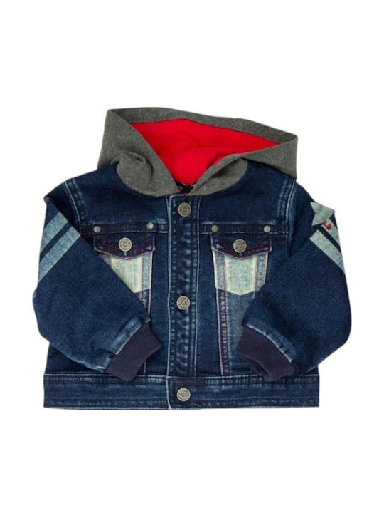 Παιδικό Τζιν Μπουφάν με Κουκούλα Denim