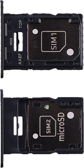 Samsung A15 5G A156 Sim Card + Memory Holder Black Original Service Pack Gh98-48940A